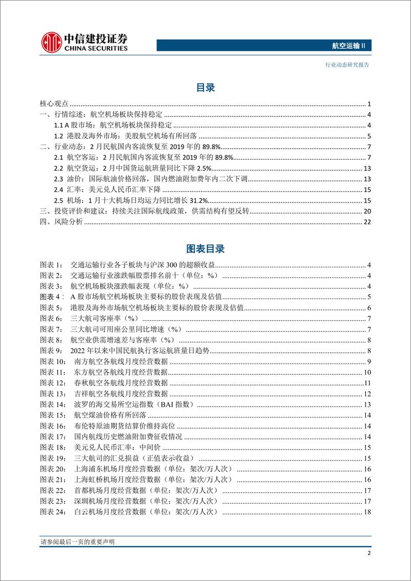 《航空运输行业动态：第二批出境团队游国家名单公布，本周国际航班量恢复至2019年的15%-20230313-中信建投-25页》 - 第4页预览图