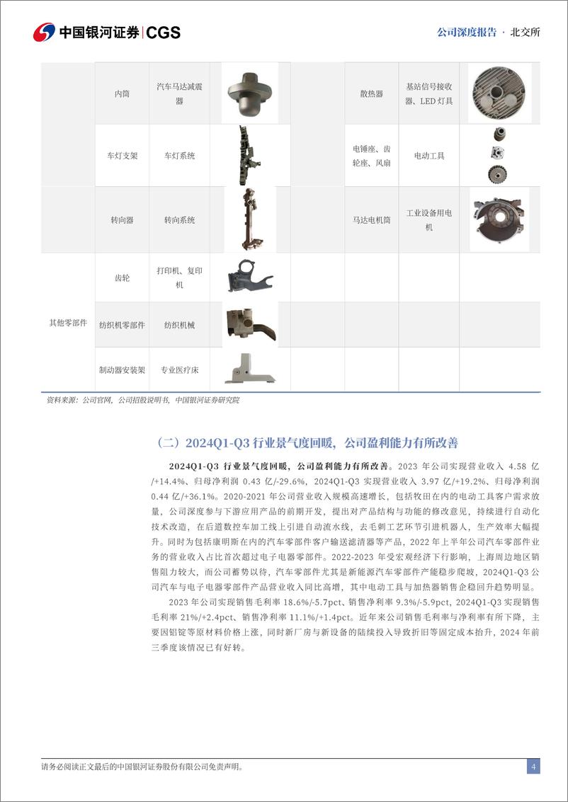 《吉冈精密(836720)公司深度报告：深耕精密铸造，客户导入%2b海外布局迎成长-241127-银河证券-26页》 - 第4页预览图