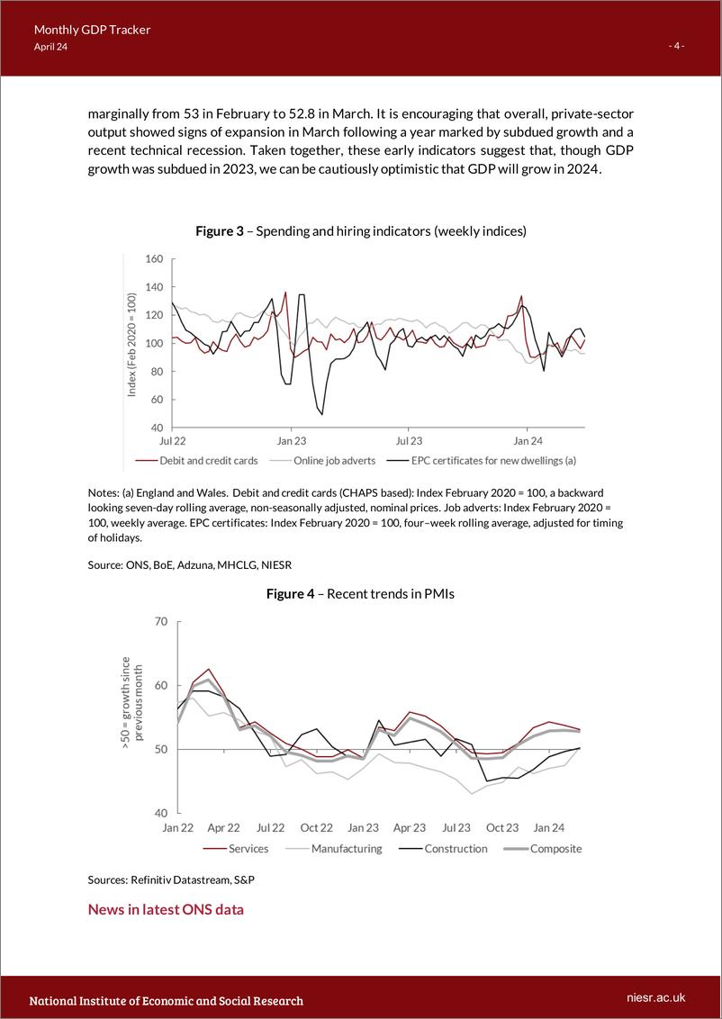 《英国国家经济和社会研究所-英国月度GDP追踪：英国经济增长势头强劲，衰退压力再现（英）-2024.4-12页》 - 第4页预览图