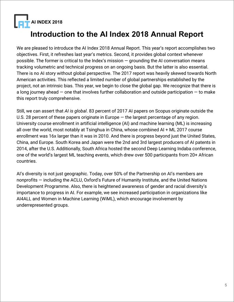 《AI Index 2018 Annual Report》 - 第5页预览图