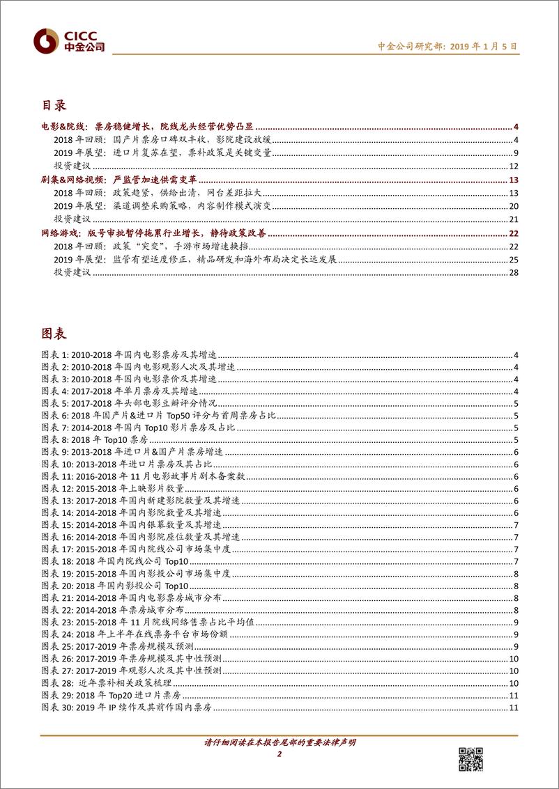 《文娱行业2019年展望：危中有机，投资匠心内容与超级渠道-20190105-中金公司-33页》 - 第3页预览图