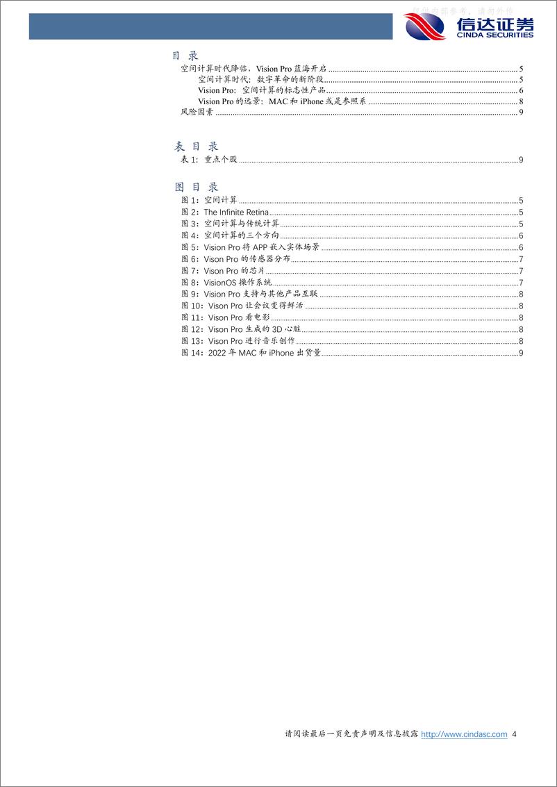 《信达证券-电子行业专题研究：空间计算时代降临，Vision+Pro蓝海开启-230608》 - 第4页预览图