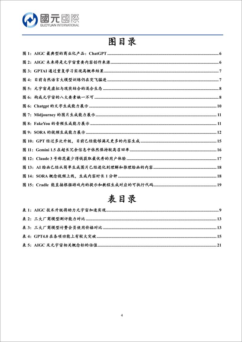 《行研新视角：AIGC助推元宇宙进程加速，未来商业化场景探究-240416-国元国际-23页》 - 第4页预览图