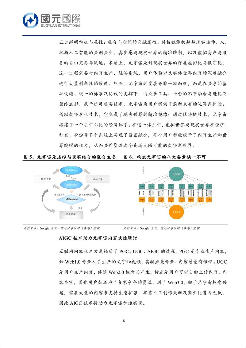 《行研新视角：AIGC助推元宇宙进程加速，未来商业化场景探究-240416-国元国际-23页》 - 第8页预览图