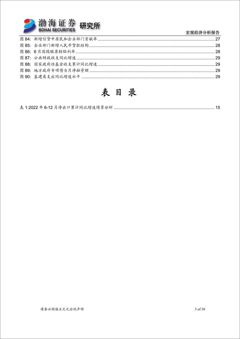 《2022年下半年宏观经济报告：经济增长缓慢修复，政策呵护尚难退出-20220627-渤海证券-30页》 - 第6页预览图