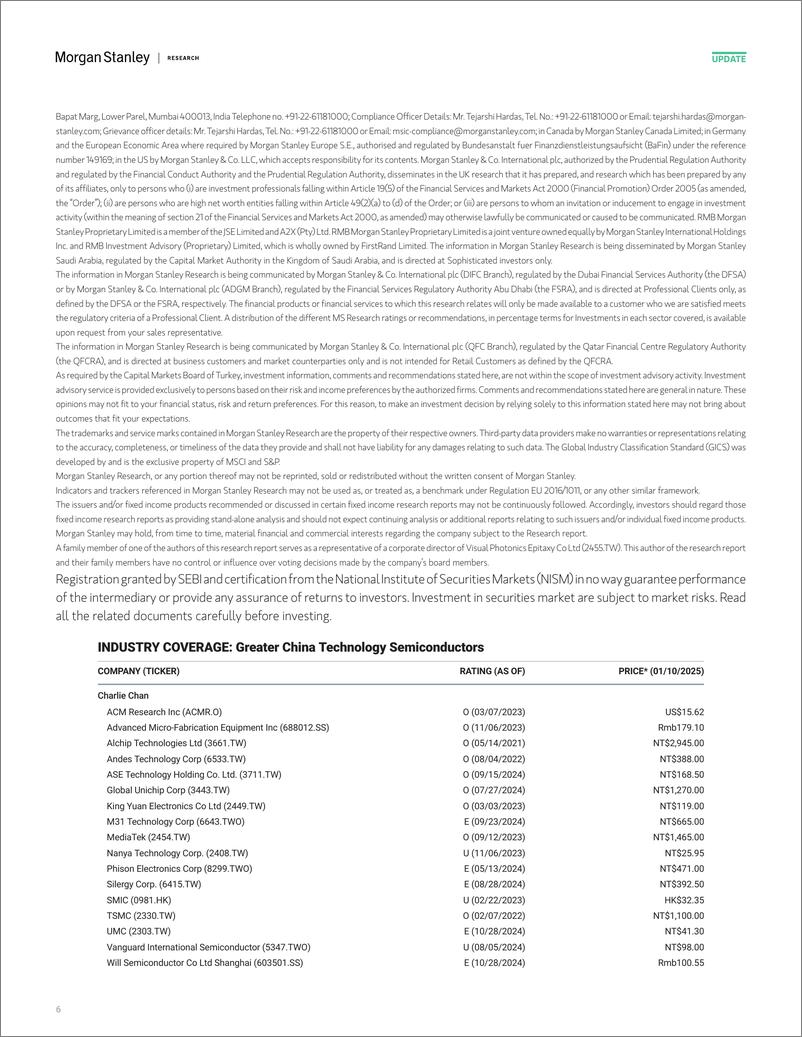 《Morgan Stanley-Greater China Technology Semiconductors December Revenue Wr...-112761432》 - 第6页预览图