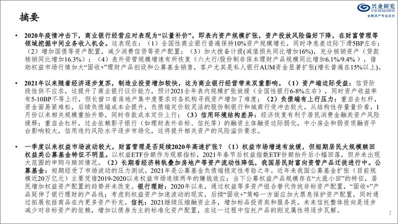 《兴业研究：2020年全国性银行年报经营评》 - 第2页预览图