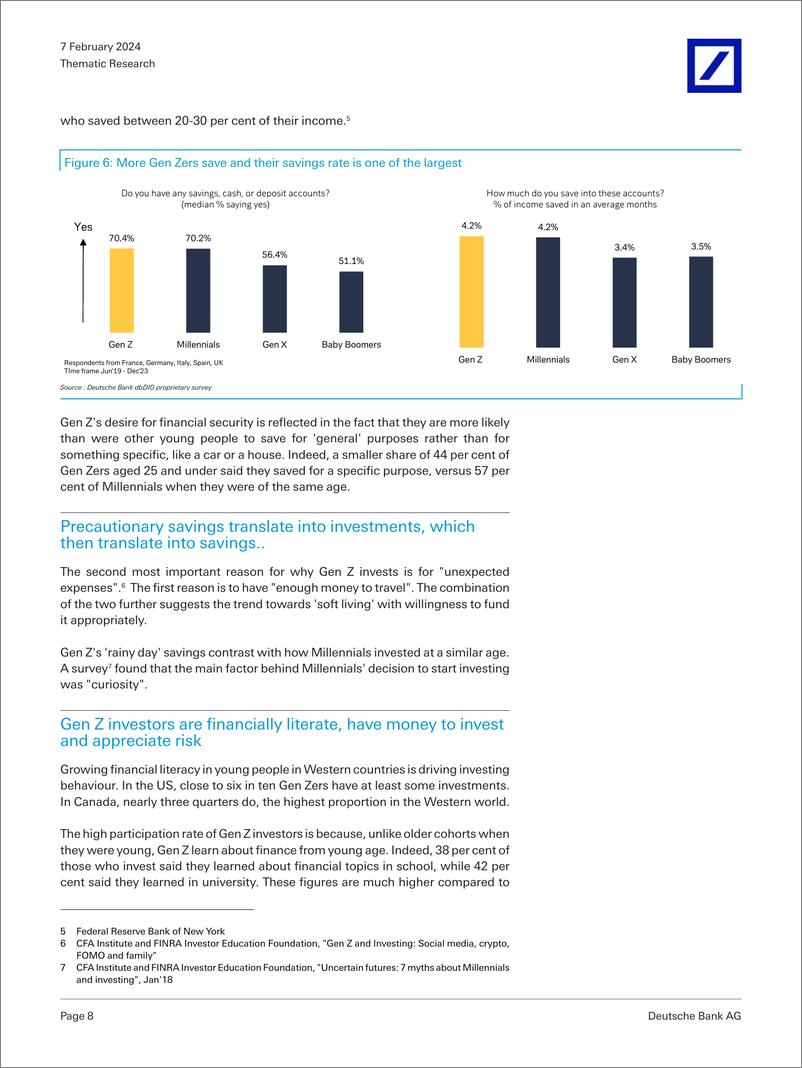 《Deutsche Bank-Thematic Research Gen Z Soft living, but financially prude...-106393093》 - 第8页预览图