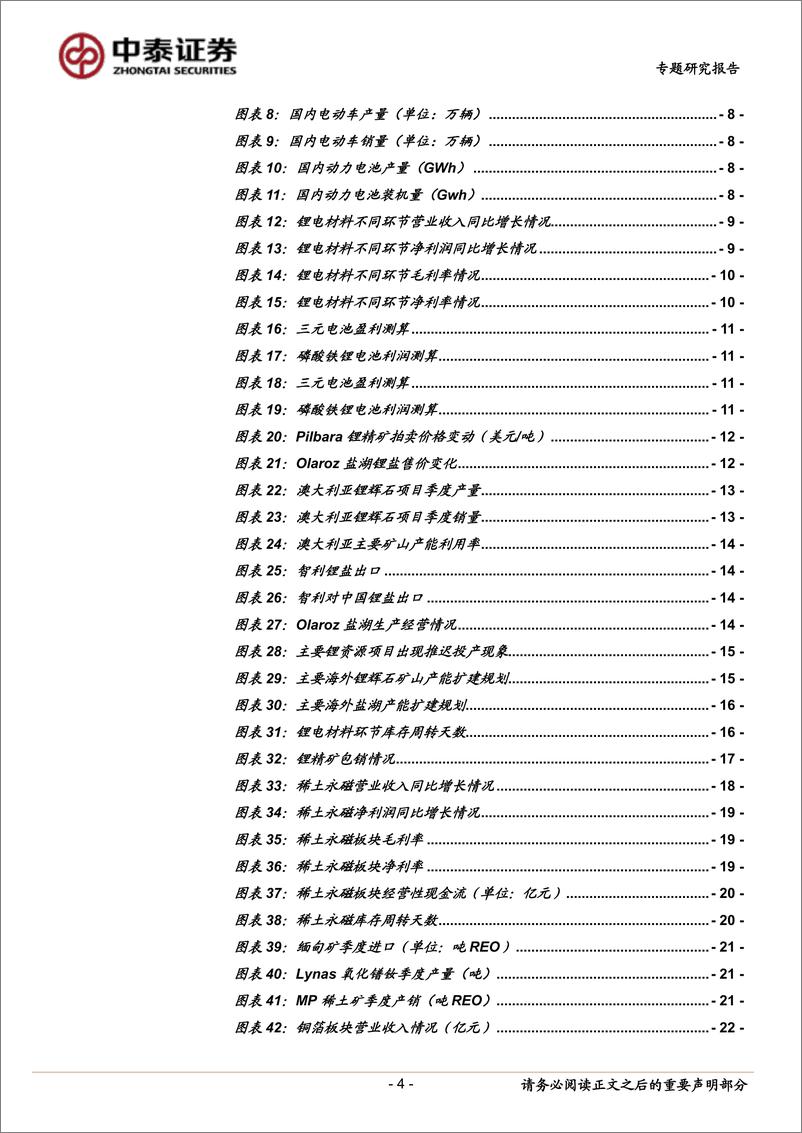 《有色金属行业能源金属三季报总结：锂板块延续“高盈利+低估值”，稀土永磁“盈利底”已见-20221110-中泰证券-29页》 - 第5页预览图