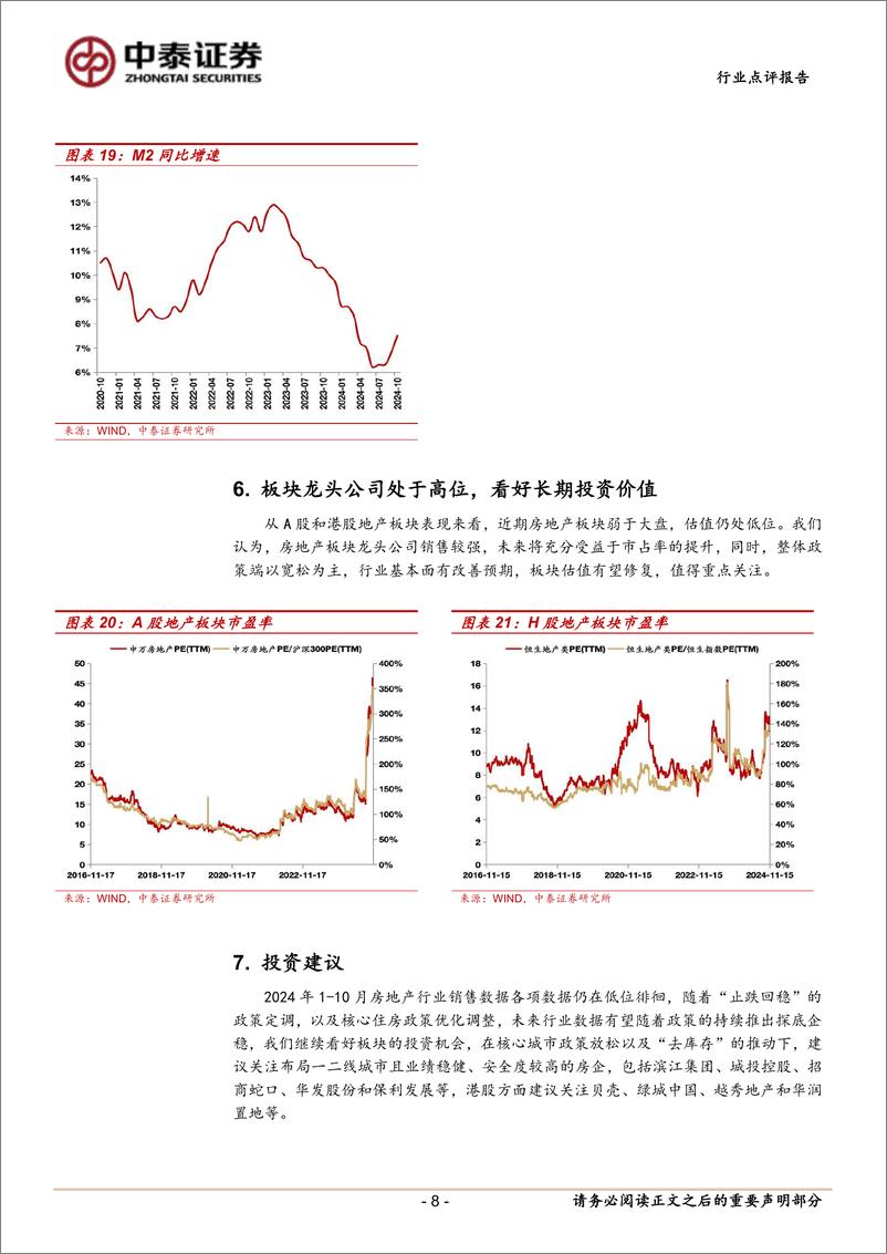 《房地产行业统计局数据点评：销售改善，政策刺激显效果-241117-中泰证券-10页》 - 第8页预览图