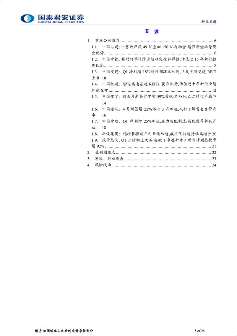 《建筑工程行业深挖基建系列27：先行指标预示基建投资将跳升，央国企业绩将加速-20220616-国泰君安-25页》 - 第6页预览图