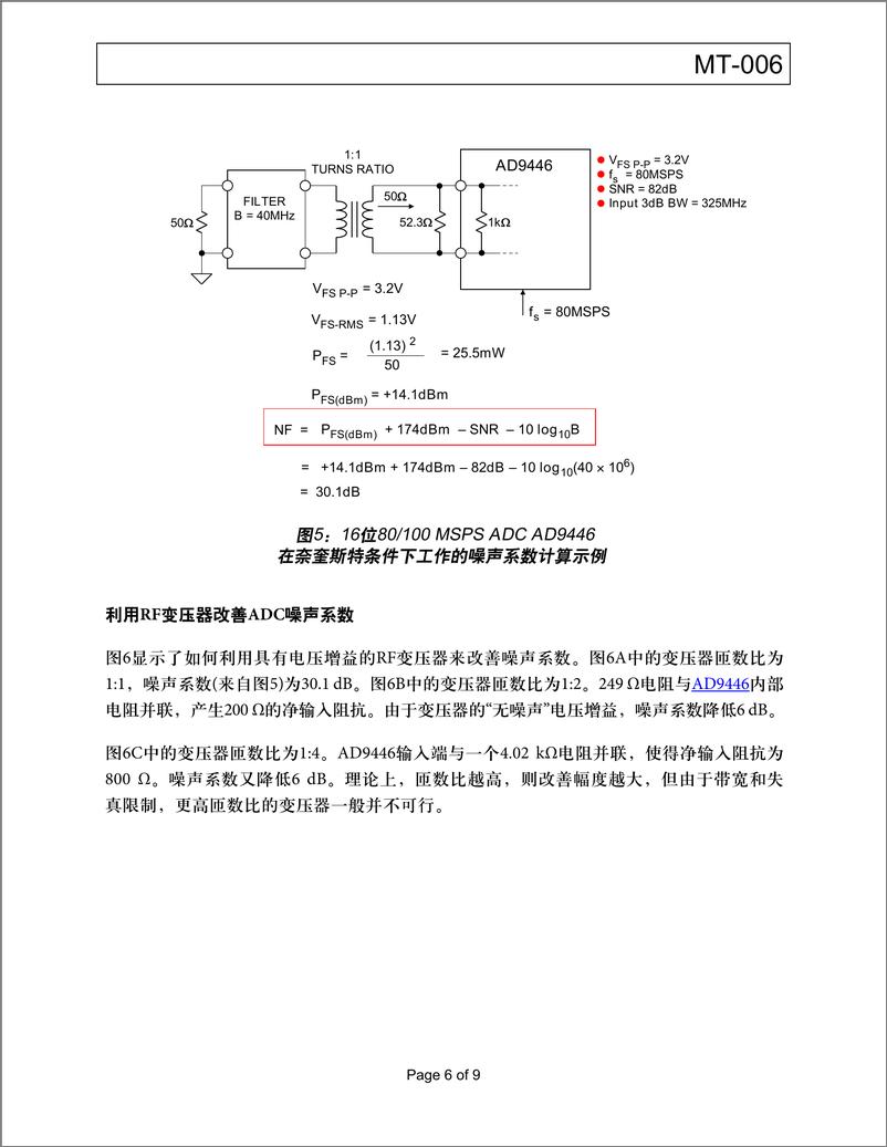 《ADC噪声系数 —— 一个经常被误解的参数》 - 第6页预览图