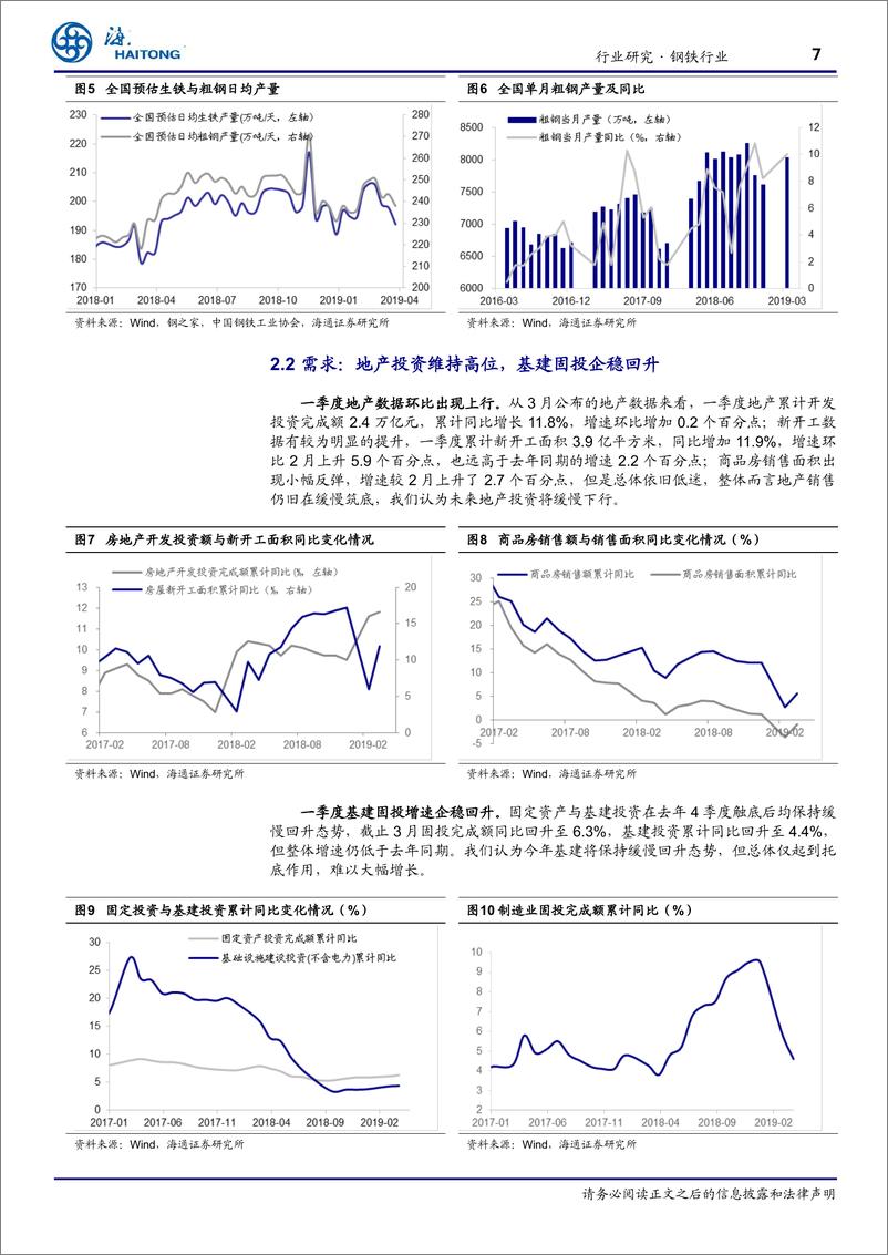 《钢铁行业钢铁板块一季度业绩预测：钢材毛利环比下降20%，建议关注细分板块投资机会-20190418-海通证券-12页》 - 第8页预览图