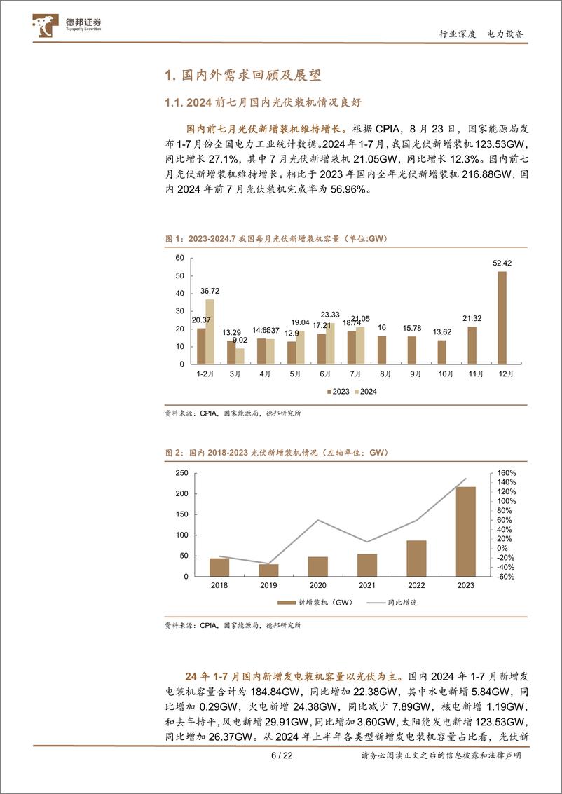 《电力设备行业光伏中报总结及展望：四季轮回是常态，百花盛开各有时-240926-德邦证券-22页》 - 第6页预览图