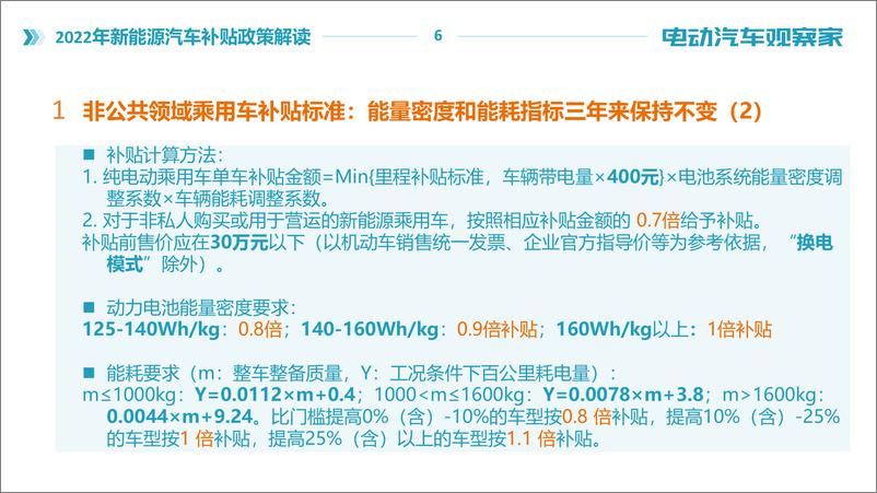 《2022年新能源汽车补贴政策解读》 - 第6页预览图