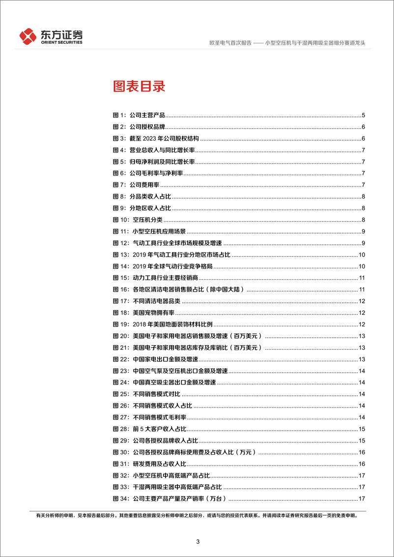 《欧圣电气-301187.SZ-小型空压机与干湿两用吸尘器细分赛道龙头-20240616-东方证券-24页》 - 第3页预览图