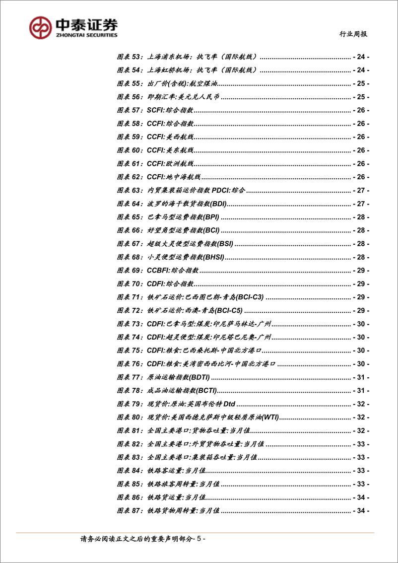 《交通运输行业：端午出行需求回暖，燃油附加费二次下调-240601-中泰证券-39页》 - 第5页预览图