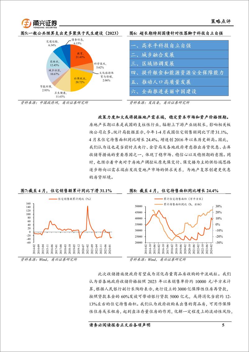 《A股策略观点：政策呵护稳预期，外资回流重科技-240531-甬兴证券-10页》 - 第5页预览图