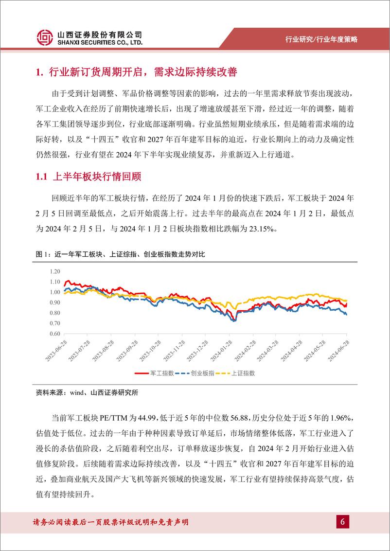 《国防军工行业2024年中期策略：行业业绩进入兑现期，聚焦国有军工企业-240715-山西证券-31页》 - 第6页预览图