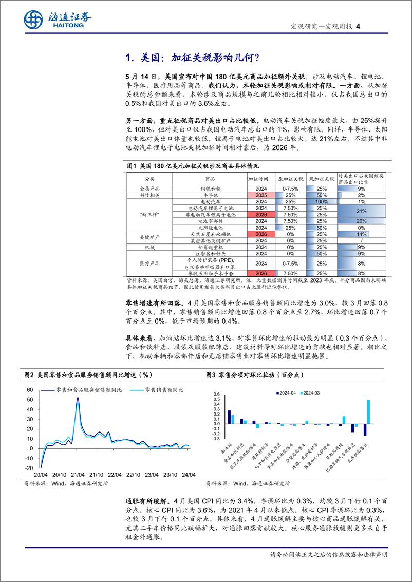 《海外经济政策跟踪：美国加征关税影响几何？-240519-海通证券-10页》 - 第4页预览图