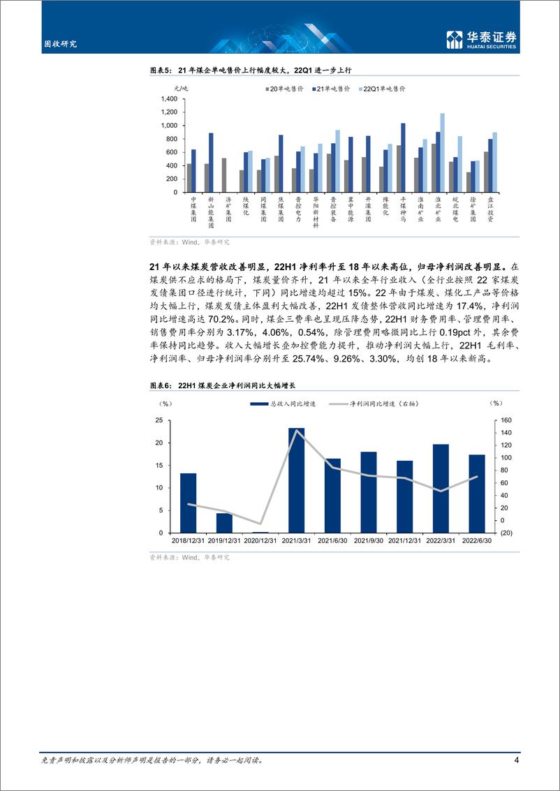 《固定专题研究： 景气高位再论煤炭债投资价值-20221020-华泰证券-24页》 - 第5页预览图