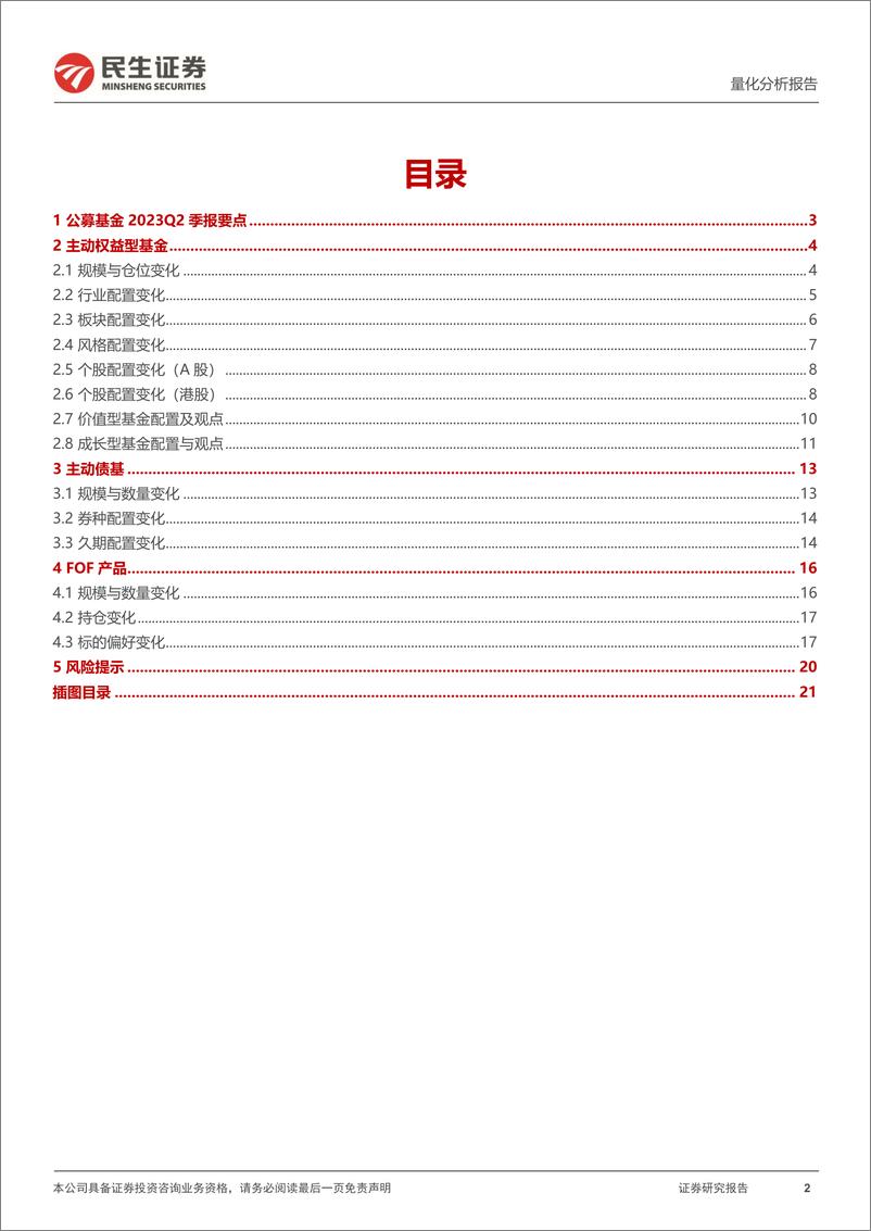 《基金季报2023Q2：打法转变，切向热门-20230724-民生证券-22页》 - 第3页预览图