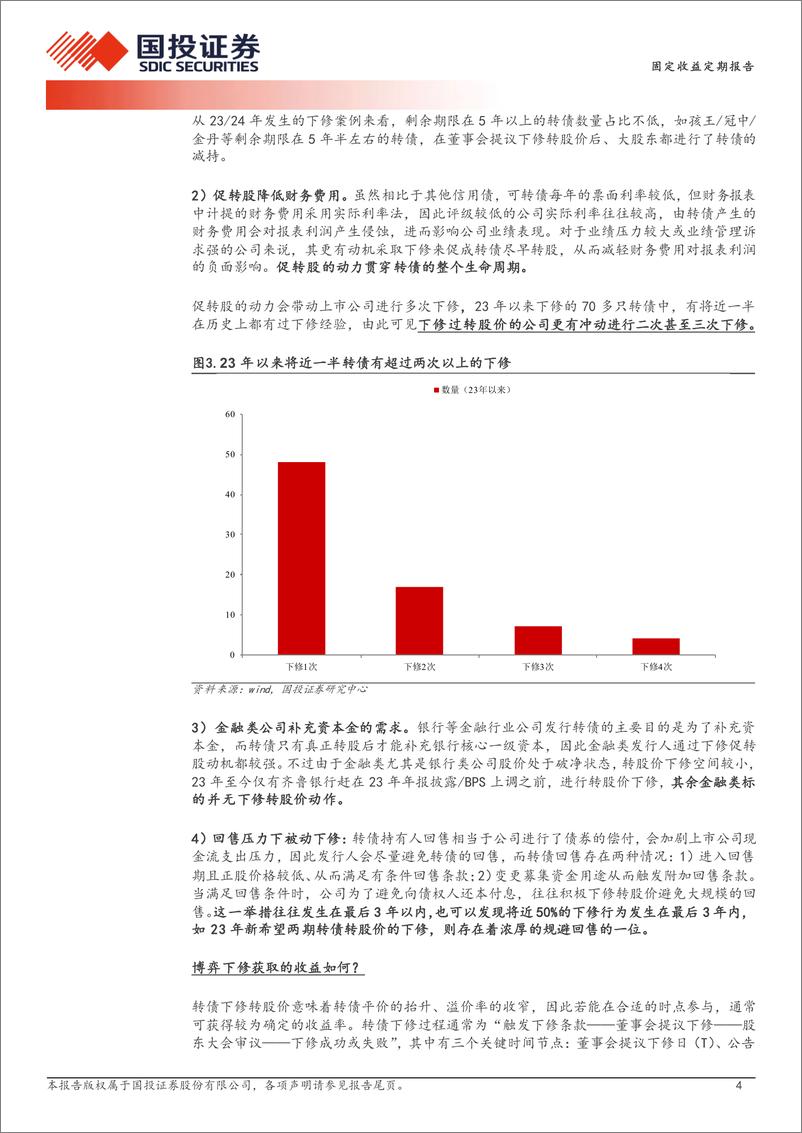 《固定收益定期报告：博弈下修收益如何？-240318-国投证券-14页》 - 第4页预览图