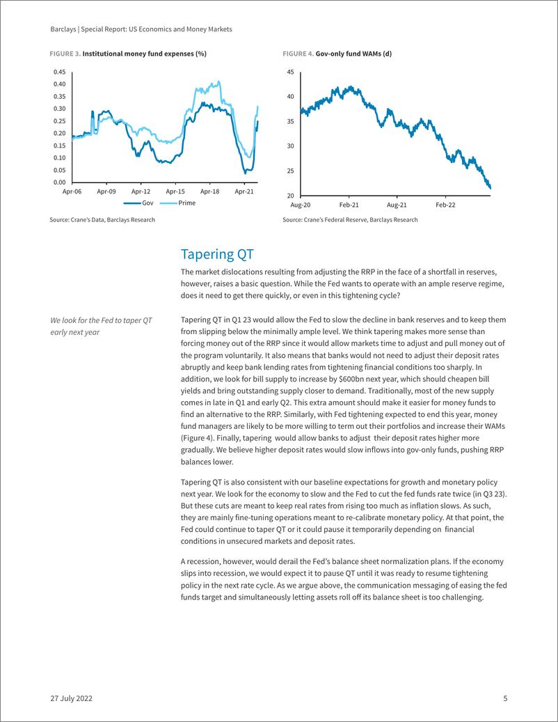 《Barclays-Special Report US Economics and Money Markets - Tapering QT》 - 第6页预览图