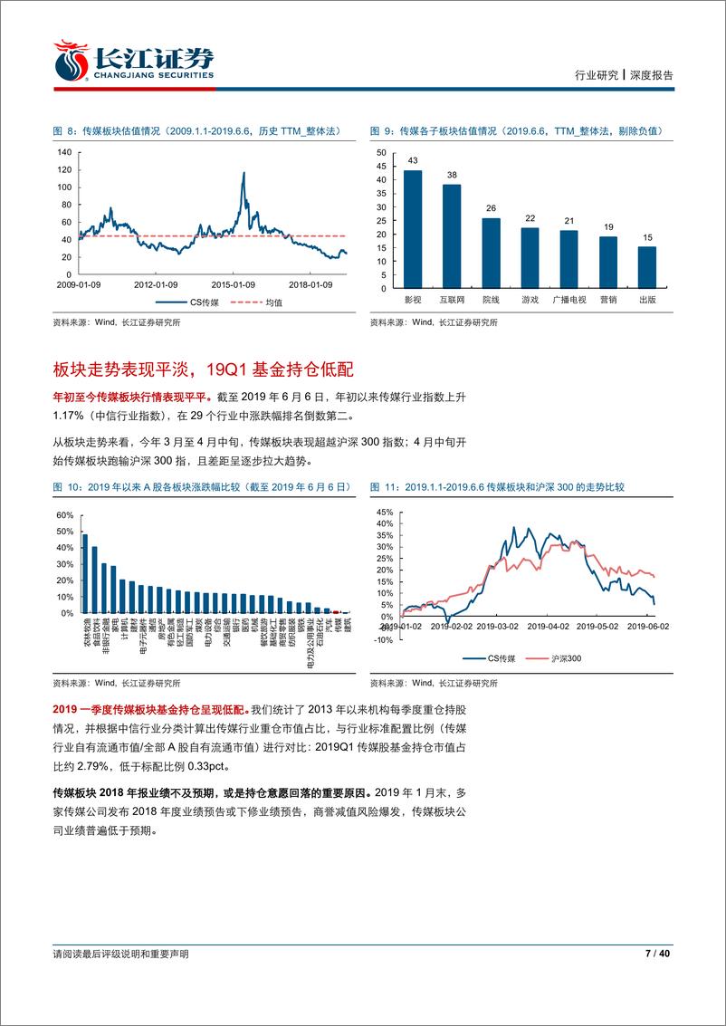 《传媒行业2019年中期投资策略：坚守确定性赛道，关注5G新浪潮-20190619-长江证券-40页》 - 第8页预览图