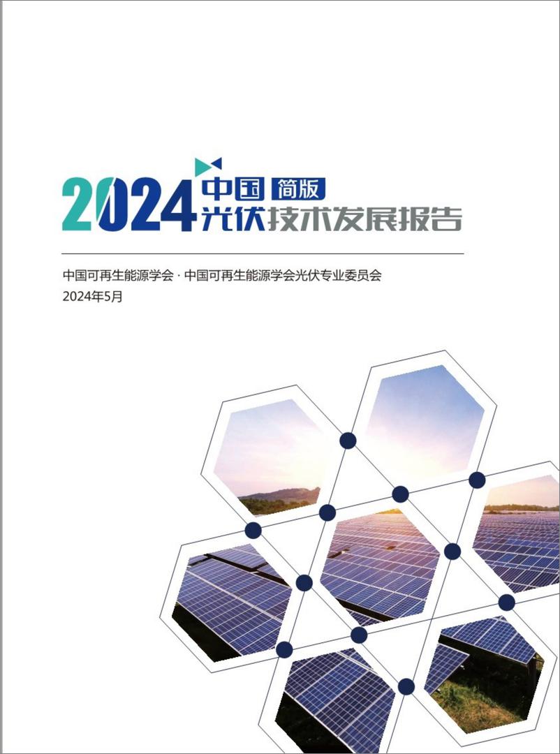 《2024年中国光伏技术发展报告简版-中国可再生能源学会》 - 第1页预览图