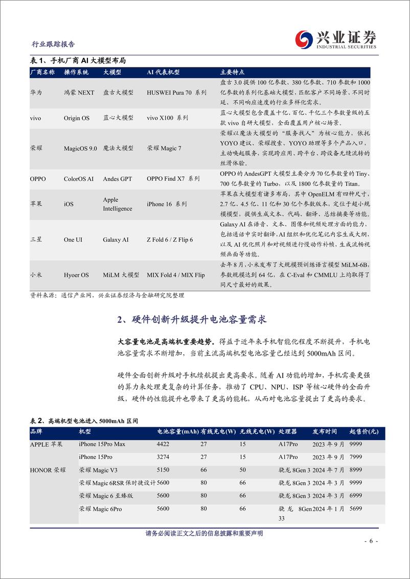 《电气设备行业：AI提升消费锂电需求，关注新材料导入机遇-241111-兴业证券-14页》 - 第6页预览图