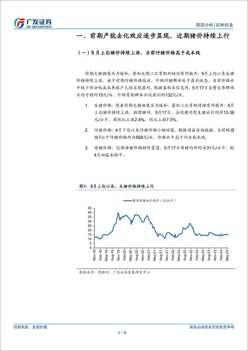 《农林牧渔行业：4月仔猪销售继续放量，部分猪企实现单月盈利-240521-广发证券-10页》 - 第3页预览图