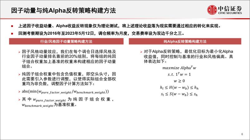 《多因子模型专题研究：风格动量、因子策略与行业增强-20230614-中信证券-42页》 - 第7页预览图