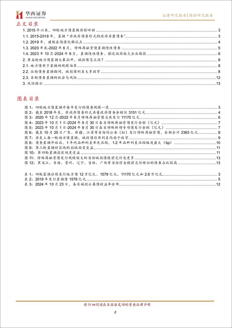 《城投解惑系列之八：新一轮地方债置换，城投债的机会与风险-241027-华西证券-16页》 - 第2页预览图