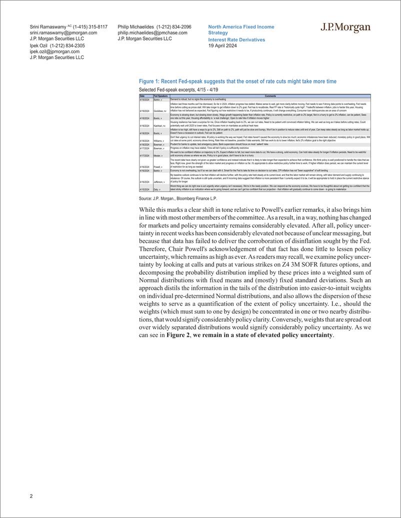 《JPMorgan Econ  FI-Interest Rate Derivatives Should I stay or should I go-107709805》 - 第2页预览图