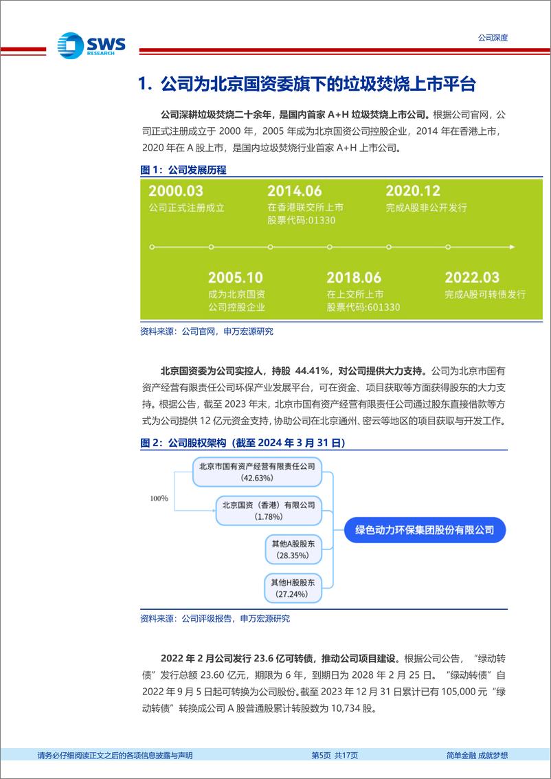 《绿色动力(601330)运营利润稳步提升，现金流大幅改善，分红提升可期-240801-申万宏源-17页》 - 第5页预览图