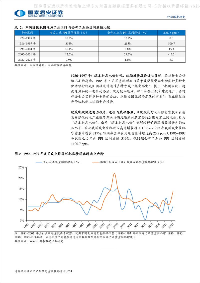 《国泰君安-电力系列专题报告-十六-_四十载周期为鉴_压电价已非必选》 - 第6页预览图