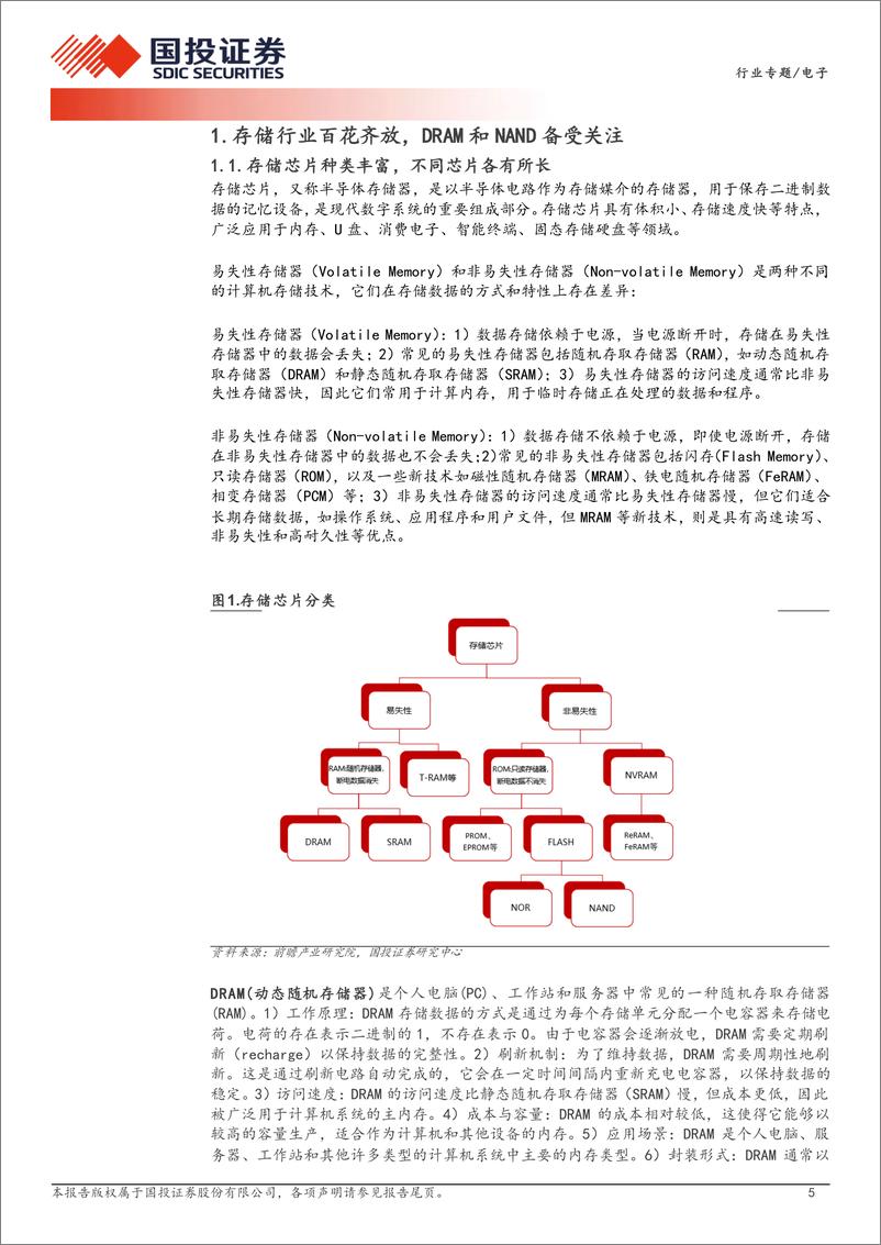 《国投证券-电子行业专题_存储行业景气度持续上行_深度受益生成式AI产业浪潮》 - 第5页预览图
