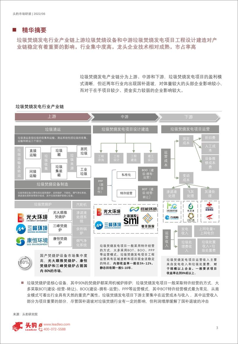 《2022年中国垃圾焚烧发电行业概览：构建再生资源产业链，后补贴时代产能释放（摘要版）-2022.08-8页》 - 第3页预览图