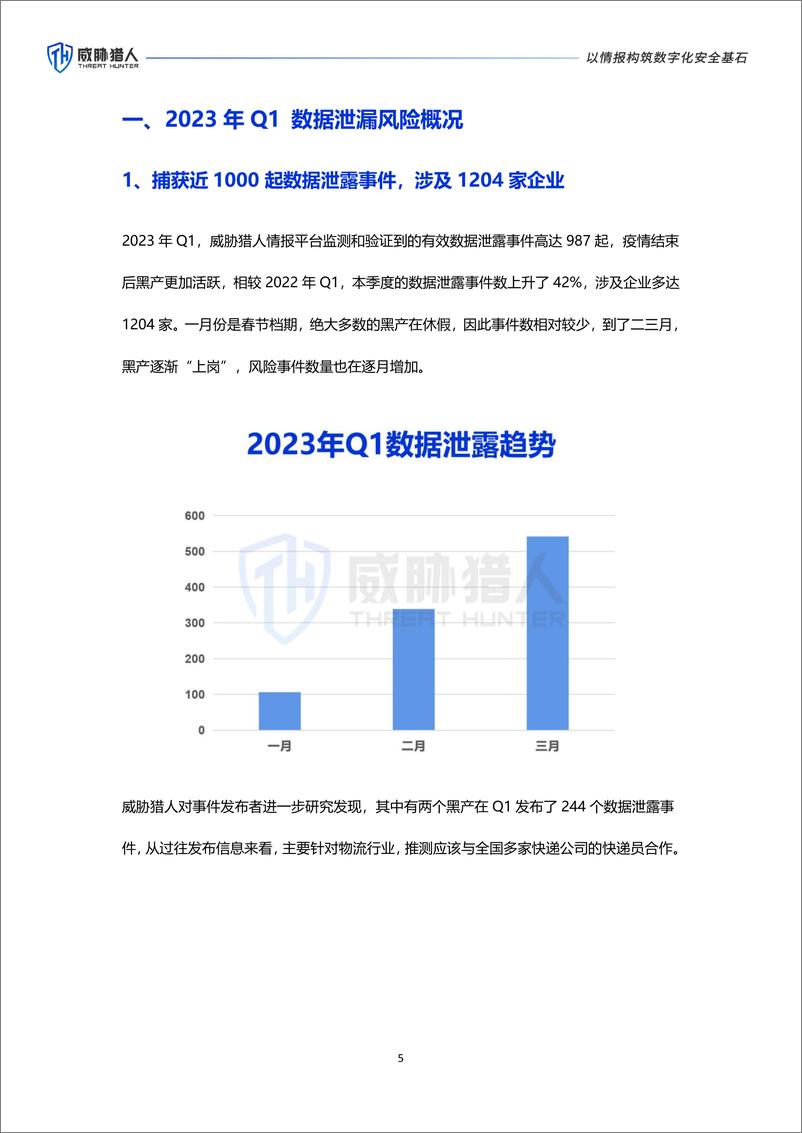 《威胁猎人：2023年Q1数据资产泄露分析报告》 - 第5页预览图