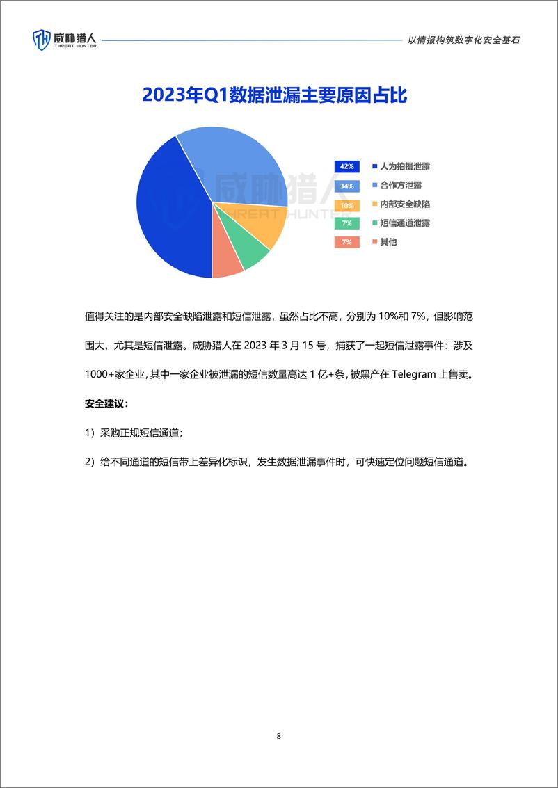 《威胁猎人：2023年Q1数据资产泄露分析报告》 - 第8页预览图