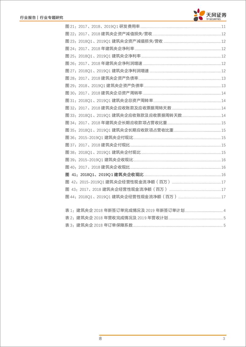 《建筑装饰行业建筑央企2018年年报及一季报汇总分析：营收稳健增长凸显经营稳定性，资产负债结构持续优化-20190508-天风证券-18页》 - 第4页预览图