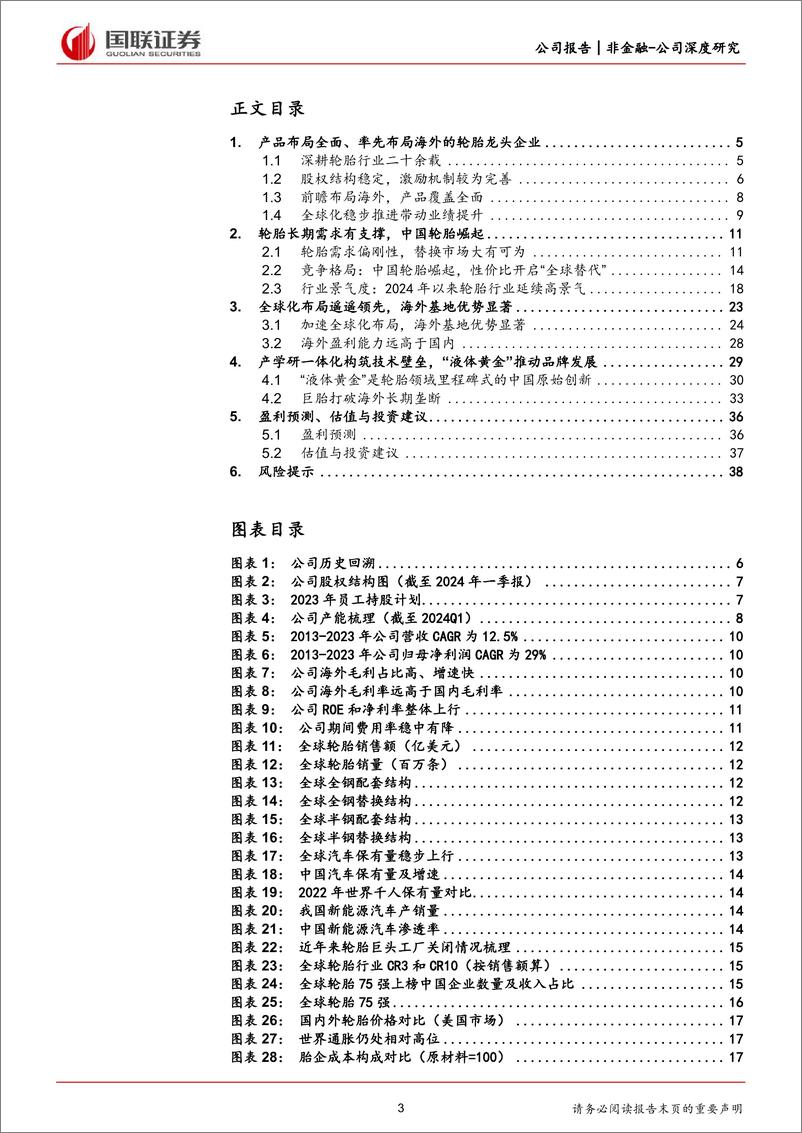 《赛轮轮胎(601058)全球化叠加技术创新，进军国际头部行列-240611-国联证券-40页》 - 第3页预览图