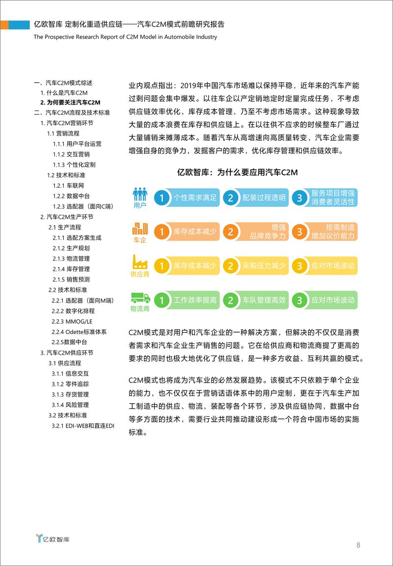 《定制化重造供应链——汽车C2M模式前瞻研究报告》 - 第8页预览图