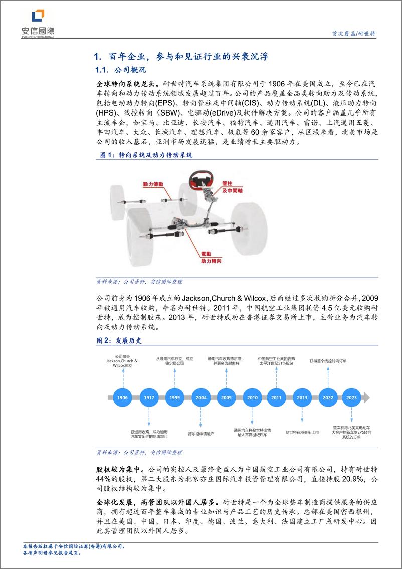 《安信国际证券-耐世特-1316.HK-全球转向龙头，自动驾驶与特斯拉产业链稀缺标的》 - 第2页预览图