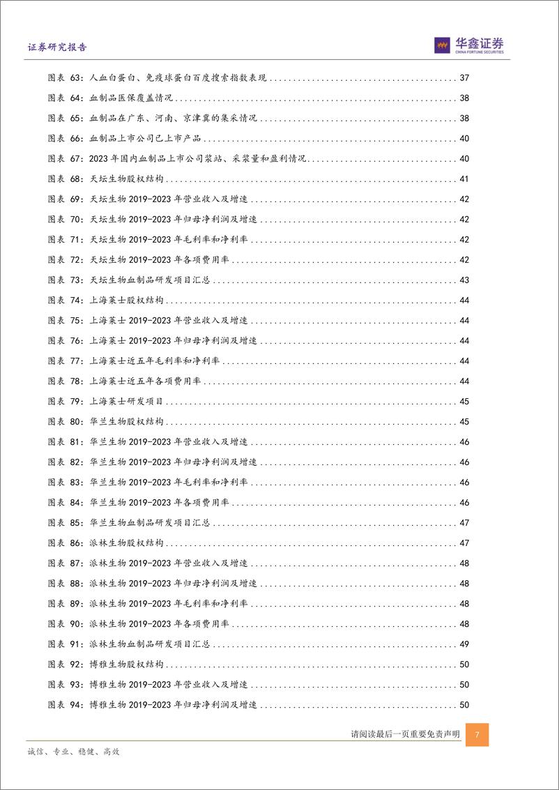 《医药生物行业专题报告：供给端和需求端持续向好，血制品行业稳健增长趋势突显-240607-华鑫证券-60页》 - 第7页预览图