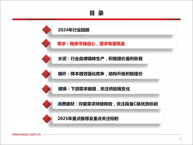 《建筑材料%26新材料行业2025年投资策略：重视供给端积极变化，重点关注消费建材-250108-西南证券-38页》 - 第7页预览图