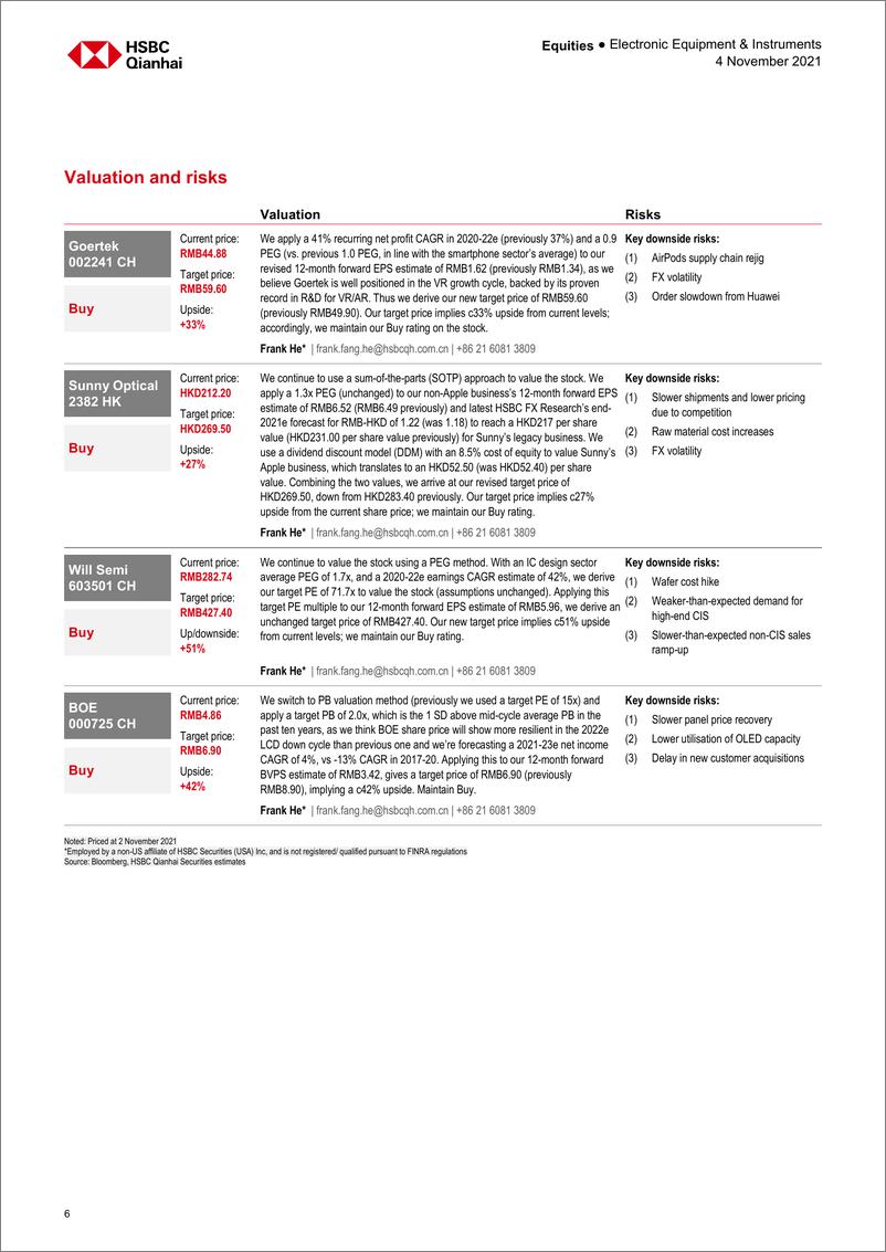 《HSBC-中国电子设备及仪器行业-虚拟和增强现实供应链：显示器、摄像头传感器和波导光学元件 -2021.11.4-43页》 - 第7页预览图