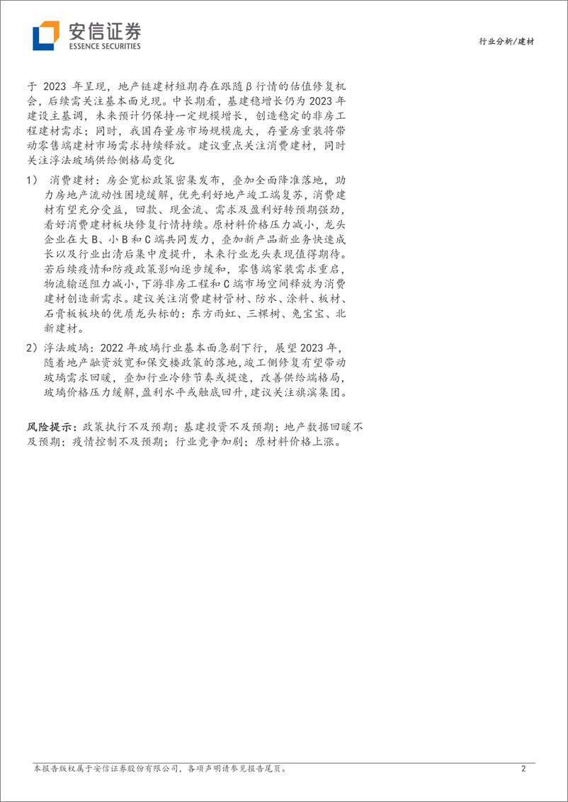 《建材行业分析：围绕地产行业边际改善，重点关注消费建材龙头-20221213-安信证券-34页》 - 第3页预览图