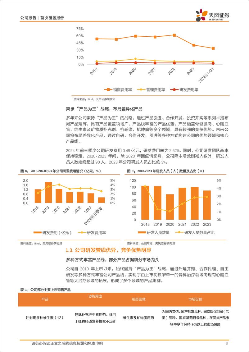 《誉衡药业(002437)产品管线丰富，业绩逐渐回暖-241229-天风证券-17页》 - 第6页预览图